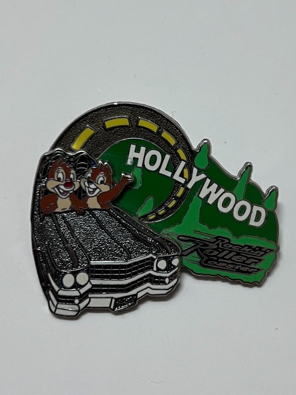 disney chip & dale rock ’n’ roller coaster pin le 1500 2006